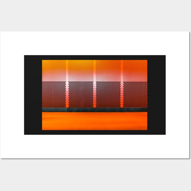 modern architecture in burnt orange Wall Art by Sampson-et-al